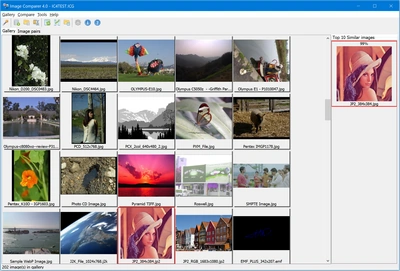 Photo gallery in Image Comparer
